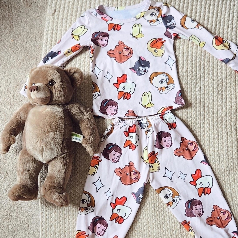 Little Bear Pajama/Lounge Set & Vintage Talking Little Bear Toy